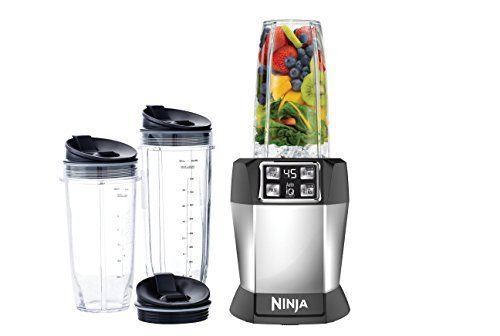 Nutri ninja blender auto-iq bl482 1000 watt single serve cups -bl450 3 cup sizes for sale