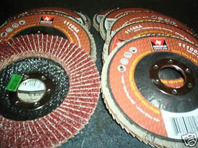 10 NEIKO TOOLS USA 4-1/2&#034; SANDING GRINDING FLAP DISC 80-GRIT ALUMINUM OXIDE #27