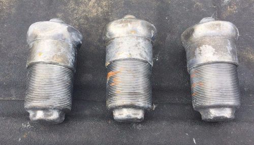 Three vintage  grease cups for hit miss gas engine very nice old for sale