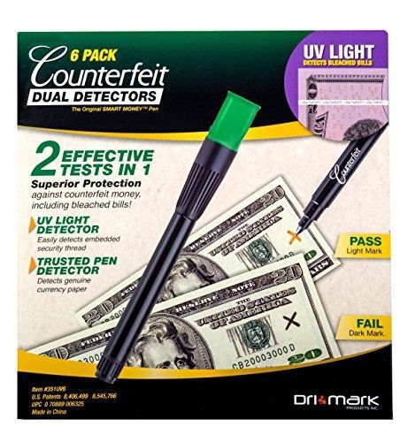 Drimark Dual Detector, Pack of 6 (351UVB6)