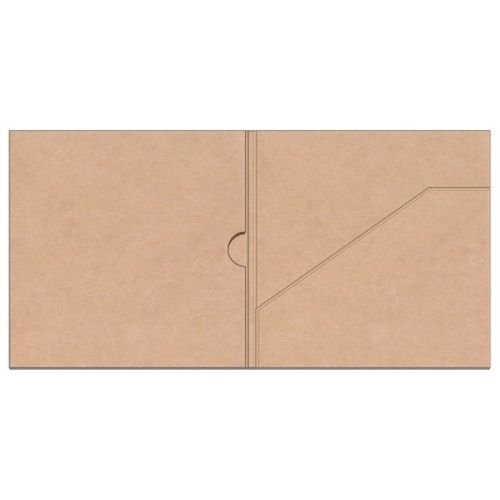 100 Paperboard Kraft CD Wallet Case 2 pockets sleeve gatefold Recycled