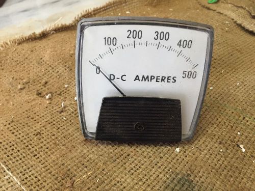 GENERAL ELECTRIC/ SHUNT EXETRNAL  Panel Meter 0-500 D-C AMPERES (17,3T)