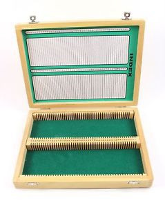 Wooden Microscope Slide Storage Box 100 Slots