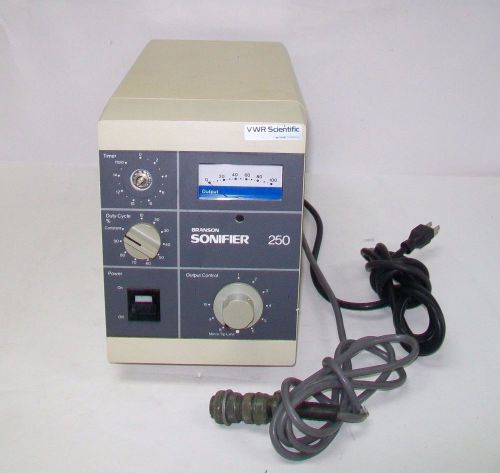 Branson sonifier 250 ultrasonic homogenizer 100-132-135 p/s bio for sale