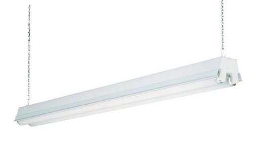 2 light white t12 fluorescent shop lighting garage workshop storage work area for sale