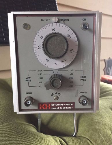 Krohn-Hite Model 3200 High/Low Pass Filter