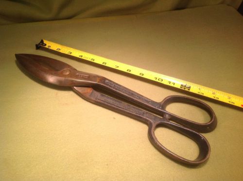 vintage Crescent tin snips no S-414