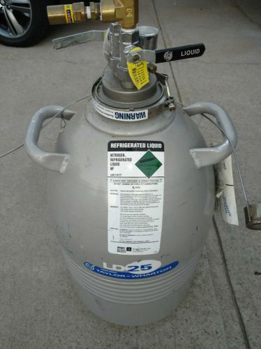 Used cryogenic dewar taylor wharton ld25 with discharge device for sale