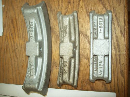 Greenlee Conduit Bending Bender Shoes 1&#034; 3/4&#034; 1/2&#034; 882-13 882-12 882-11 SET