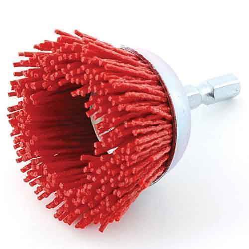 SK11 Hex Shank Drill Nylon Brush Wheel Gross 50mm #80