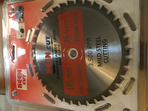 Keen #63368, 7.25&#034; mild steel cutting saw tct blade wheel, 1 pack for sale