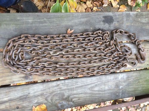 Medium Duty  Chain With 2 Hooks, Logging Chain-tow Chain -  15&#039; Tow Chain. FO15