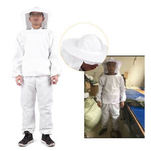 Beekeeping Bee Keeping Suit Veil Hood Professional Cotton Body white Industry