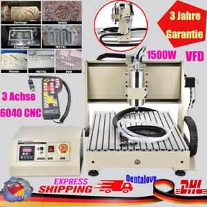 1500W 3 Axis CNC 6040 Router Engraver 3D Carving Engraving Machine+Controller EU