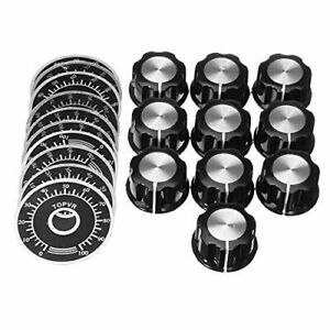 10 Sets Potentiometer Knob Kit MF-A03 Dial Knob+MF-A03 Bakelite Knob With Scale