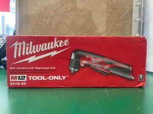 MILWAUKEE 2415-20 M12 12V LI-ION 3/8 IN. RIGHT ANGLE DRILL TOOL-ONLY (E10014116)