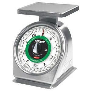 RUBBERMAID COMMERCIAL PRODUCTS FG605SRW Dial Scale,Metal,5 lb Weight Cap.,Chrome