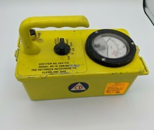 Victoreen OCD CDV-715 Radiation Detector Survey Meter Model 1A Civil Defense