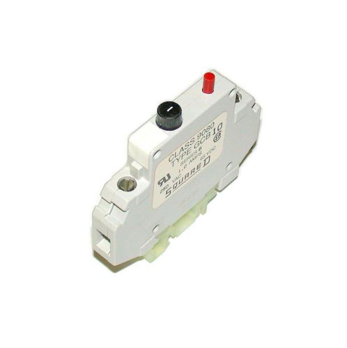 New square d single pole 1 amp circuit breaker 250 vac model 9080gcb-10 for sale