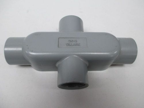 New killark ox-3 0159008 aluminum 1 in npt conduit body fitting d301485 for sale