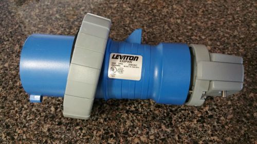 NEW LEVITON 430P9W PLUG WATERTIGHT Pin &amp; Sleeve Plug, 3P, 4W, 30A, 250V