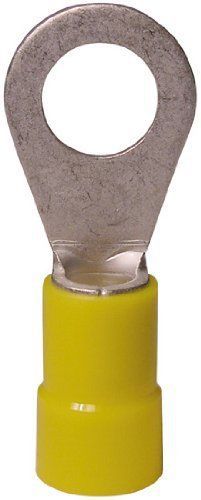 Gardner Bender 10-106 Terminal Ring  12-10 AWG  Stud Sz 8-10  Yellow (50 pk)