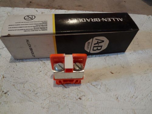 Box containing (10) allen bradley 1492-ce20r terminal block orange for sale