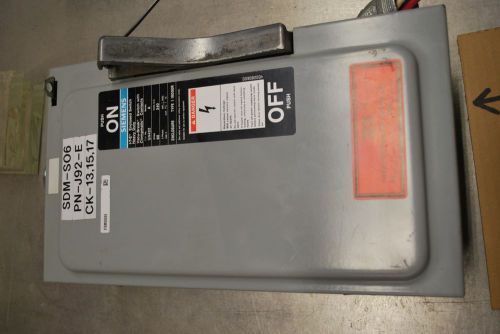 Siemens Electric Breaker Box Cat # SN422 Series A