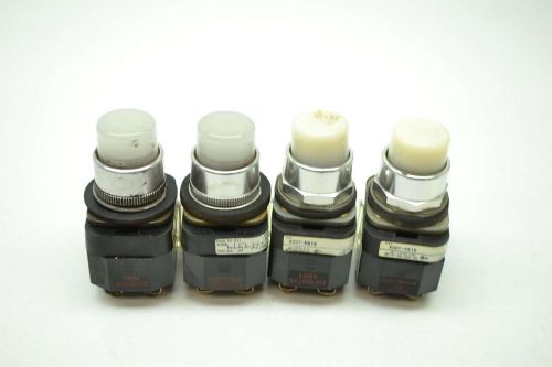 LOT 4 ALLEN BRADLEY ASSORTED 800T-PB16 800T-PT16 PUSHBUTTON 120V-AC D401646