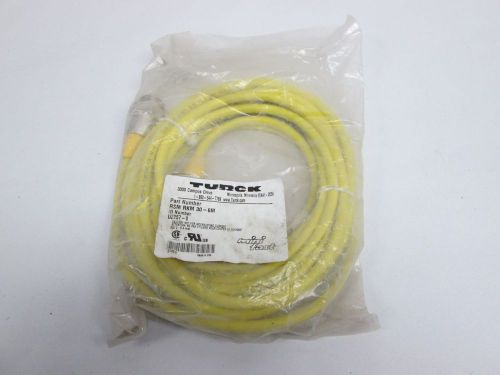 New turck rsm rkm 30-6m minifast cordset 6 meter cable 300v-ac 9a amp d303829 for sale