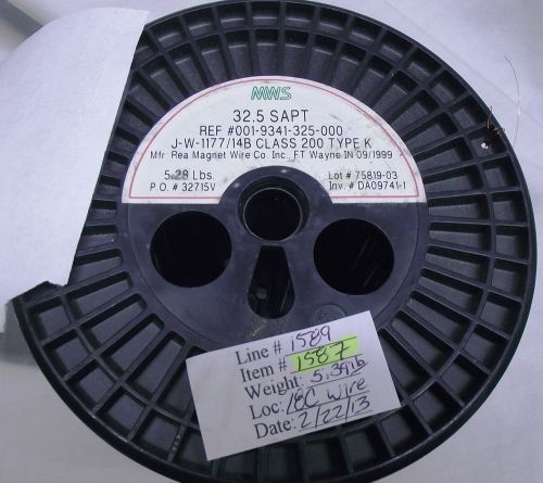 MWS 001-9341-325-000 32.5 SAPT Magnet Wire 32.5 AWG