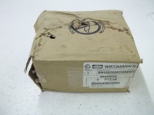 WIEGMANN BN4060604CHSSWW ENCLOSURE *NEW IN A BOX*