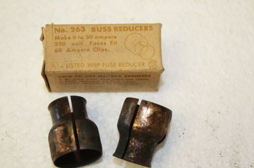 Bussmann 263 buss fuse reducer 60-30a amp clip 250v-ac - lot of 12 for sale