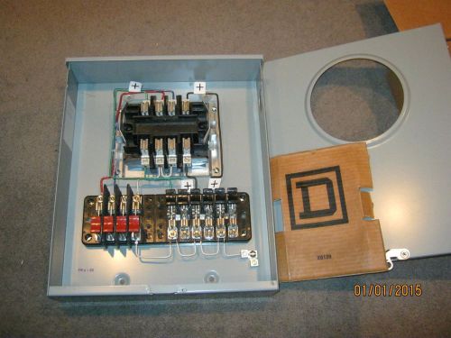 SQUARE D 1007361C SINGLE PHASE CURRENT TRANSFORMER METER SOCKET 600V AC DURHAM