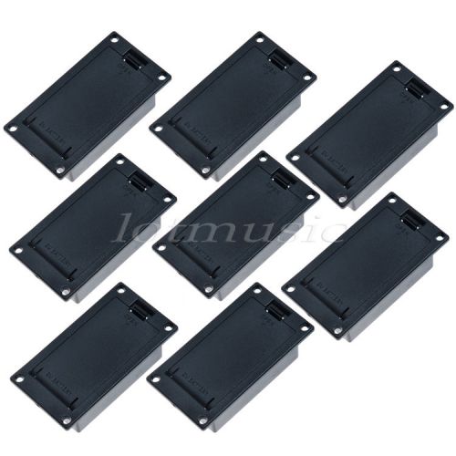 9v battery holder/case/box  for active guitar bass pickups no terminal screws for sale