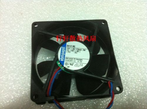 1pcs Used Good Ebmpapst 12V 170mA 2W 8412NG Fan #E-G7