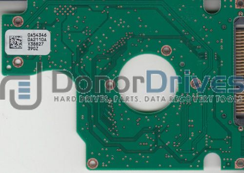 HTS543225L9A300, 0A54346 DA2110A, 0A57295, DA2580, Hitachi SATA 2.5 PCB + Servic