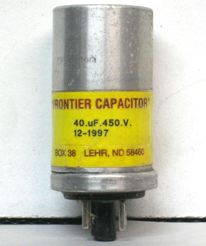 Rebuilt Can  Electrolytic Capacitor 40 uf @ 450 V octal plug terminals Frontier