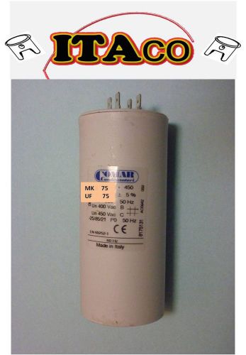 Made in ITALY Motor CONDENSER CAPACITOR 75 UF 71.25 72 ~ 75uF ~ 78 77 78.75 450V