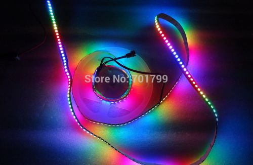 Individually addressable 5v ws2812b digital rgb led flexi-strip 144 led 1 meter for sale