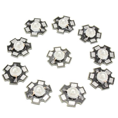 10pcs 3W Royal Blue High Power LED Light Emitter 450-455nm with 20mm Star PCB