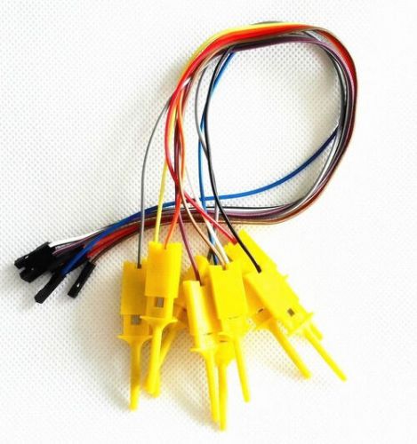 99 hot clips for logic analyzer usb saleae 24m 24mhz 8ch 10-way yellow for sale