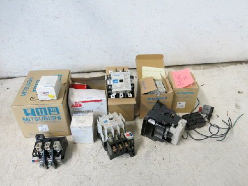 10 PIECE CONTACTORS &amp; RELAYS LOT, ABB T1NQ040TL, MITSUBISHI N125UL