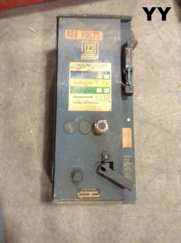 Square D Combination Starter Disconnect Switch Class 8538  30A Size 1 SCA 24