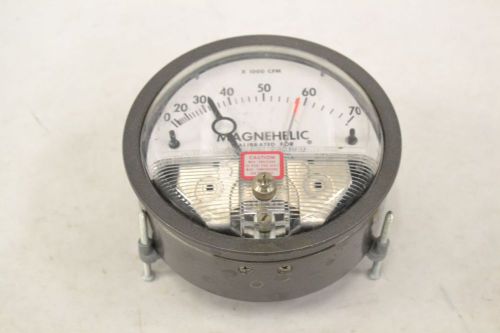 DWYER 12-167000-01 MAGNEHELIC 0-70CFM X1000 PRESSURE 4IN 1/8IN NPT GAUGE B303998