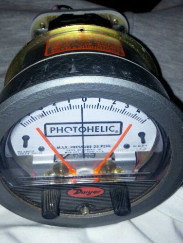 Photohelic Max Pressure 25 psi for atmosphere tester unit