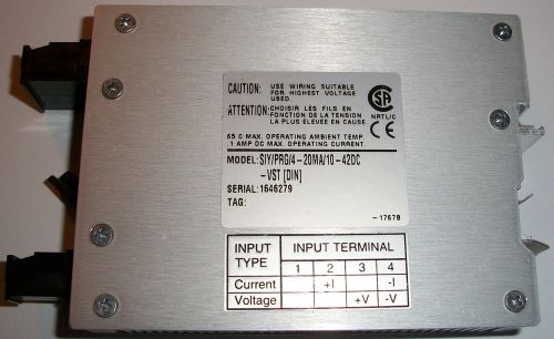 Moore Industries SIY/PRG/4-20MA/10-42DC SIYPRG420MA SIGNAL ISOLATOR/CONVERTER