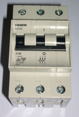 SIEMENS, 3 POLE MINIATURE BREAKER, 5SX2332-7