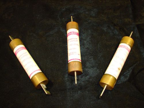 Gould shawmut trs100r time delay fuse 100a 600vac (lot of 3) *xlnt* for sale