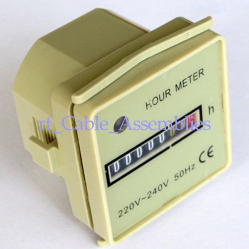 Hm-2 quartz electric omniseal industrial hour meter mechanical 45x45mm waterproo for sale